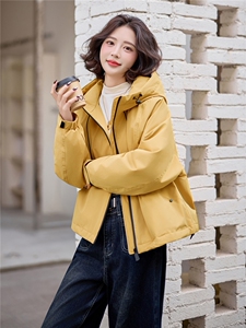 爆《2025冬季新款连帽90绒冲锋衣短款羽绒服休闲时尚，简约大气》图片