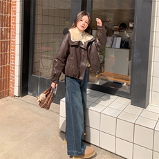 新款主推内里毛毛皮衣外套2636-P185-K268，女装短外套，2C129