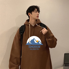 纯棉连帽卫衣男大码运动帽衫宽松薄WY2235-P35，男装卫衣，电商A040