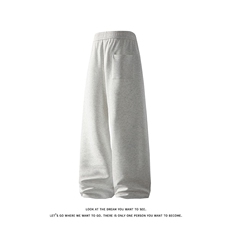 美式复古宽松反光条拼接运动卫裤休闲阔腿裤K8666-特价P40，男装休闲裤，电商A007