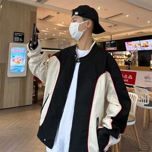 美式ins高街暗黑痞帅型男机车服外套上衣JK02306-P65图片
