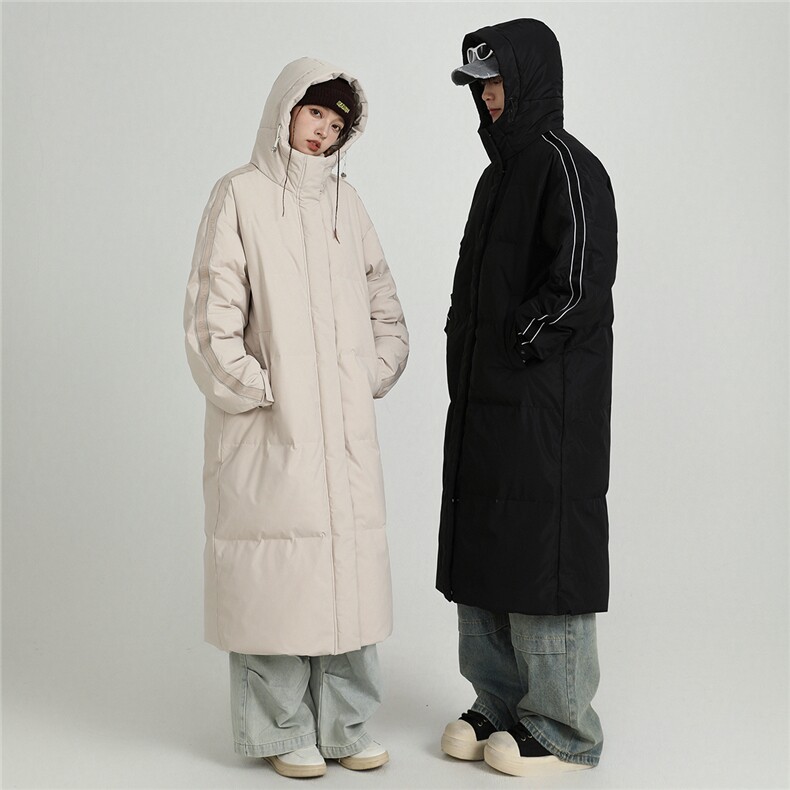 羽绒服冬季新款中长款情侣韩版连帽羽绒服外套Y918/P190,男装羽绒服,星座202