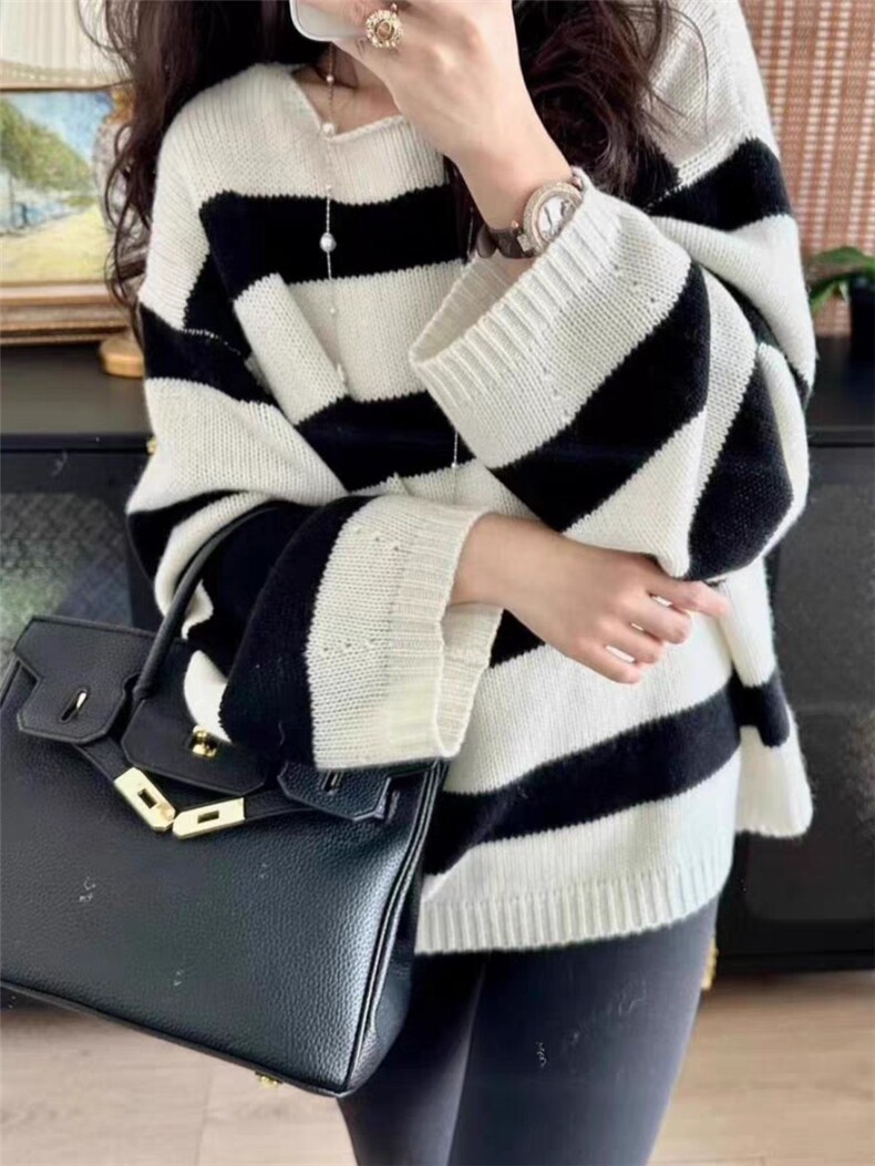 新款宽松外穿甜美日系小个子针织羊毛上衣，女装针织衫/毛衣，更慕羊绒