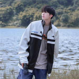 2025秋季新款 个性潮流美式机车服皮衣外套JK514/P108控148-100涤图片