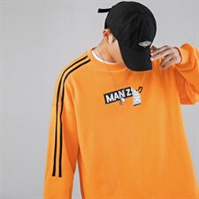 日系男生卫衣宽松百搭套头圆领上衣简约运动系女生可穿266/P55，男装卫衣，星座1506-1