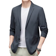 2023秋季爸爸西装休闲外套男中老年商务休闲西服MNSABX7016-P210,男装西服,电商B212（原钱塘6029）
