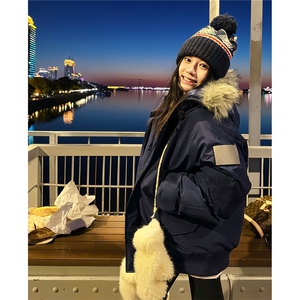 网图大毛领派克服棉服男款加厚美式复古连帽棉衣外套MYD12-特P85图片