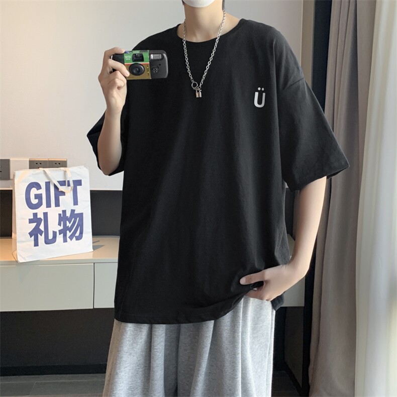 男圆领T恤宽松短袖五分袖T0004P26,男装T恤,星座1116-2