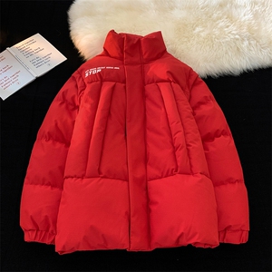 XZ213-GKMY21-P128控148 抖音品质 直播供货立领拆卸袖棉服面包服图片