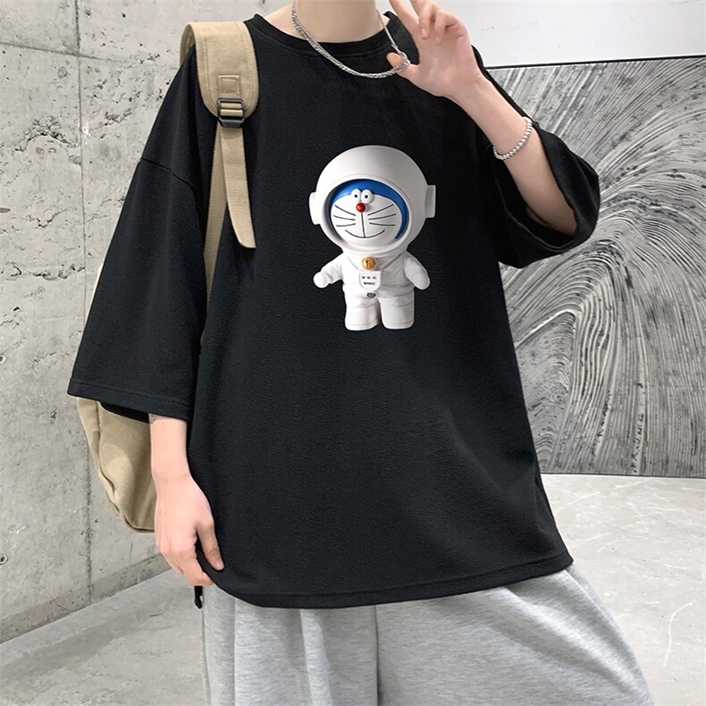 Q11233-P30NASA叮当猫春夏季七分袖t恤男大码五分袖短袖大皂风,男装T恤,电商A040