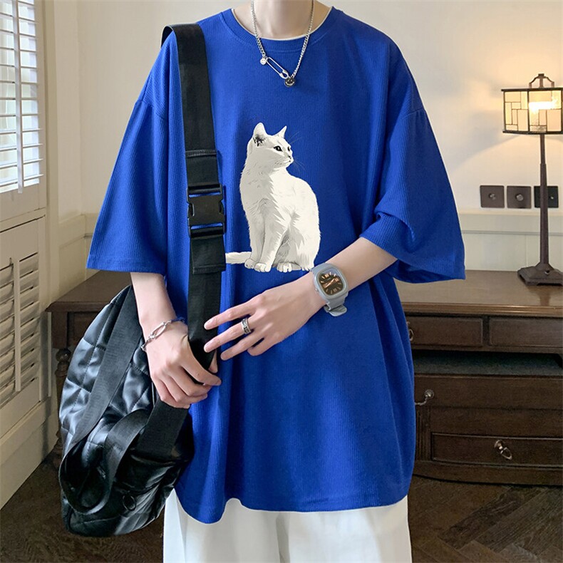 华夫格t恤男短袖男大码五分袖HT73407-P22,男装T恤,电商A040
