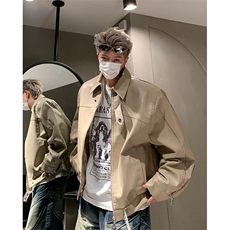 潮牌Pu皮夹克外套男痞帅大学生休闲机车服皮衣XZ514-2-24244-P65，男装夹克，星座514-2(原B239)