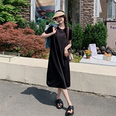 现货－夏季新款新中式牛仔马夹T连衣裙两件套347-P125-K188，女装套装/套裙，浙宝203