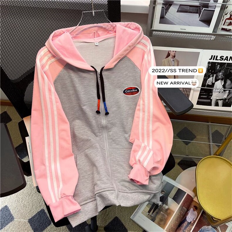 春季运动卫衣男潮拉链开衫韩版潮牌嘻哈百搭连帽外套GAA8802P43，女装短外套，星座1013-5