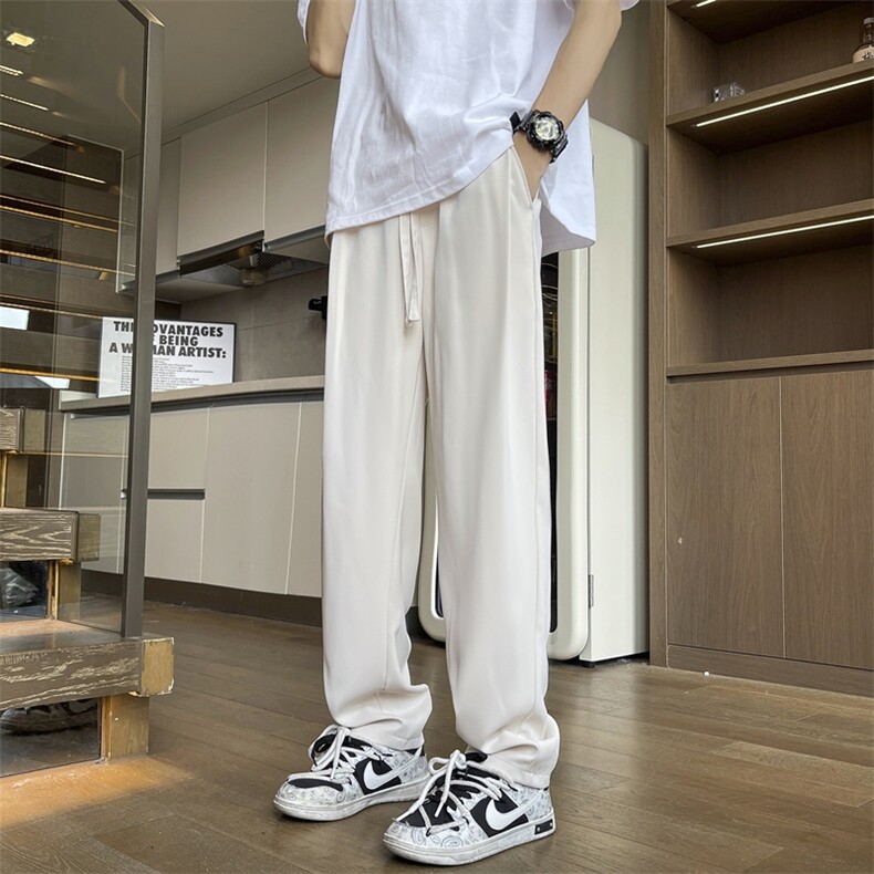 直播原版品质仓库现货夏季冰丝裤休闲裤西裤K62特批35,男装西裤,星座617B