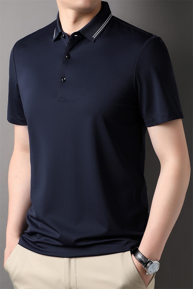 夏季新品休闲百搭宽松潮流翻领透气上衣男士短袖运动服HXF730-P83,男装Polo衫,星座1105-3