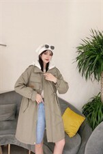 【现货】休闲长款戴帽派克两个色两个码ML，其它，Moshus摩述