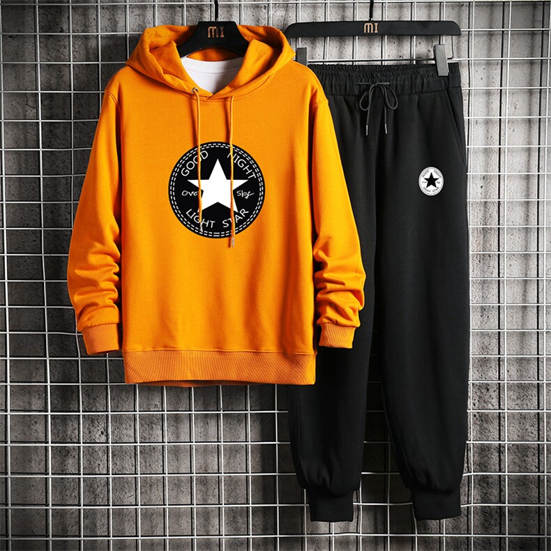 TL8008-P80连帽卫衣套装男运动套装两件套长袖运动服网格挂拍,男装休闲套装,电商A040A