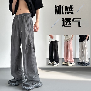 XZ616 夏季新款伞兵裤褶皱设计感冰丝速干休闲裤 TY2488特P28控58图片