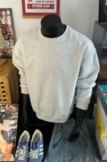 基础纯色圆领套头卫衣简约设计感上衣情侣款W4691-特价P25，男装卫衣，电商A007