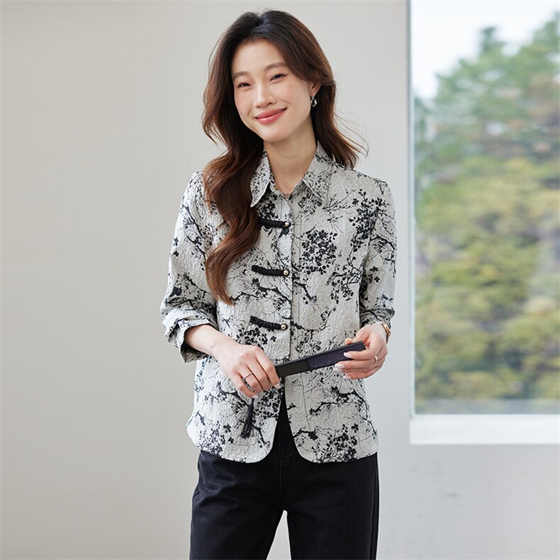 外套女复古文艺2025新款初春薄款夹棉上衣时尚减龄漂亮洋气妈妈,女装短外套,涵誉