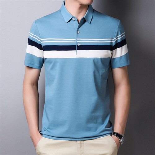 短袖t恤男POLO衫翻领夏季新款衣服打底衫时尚男士上衣男装衣服图片