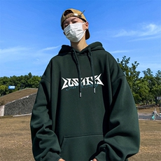 抖音得物供货可提供视频秋冬重磅美式宽松连帽卫衣DL2317，男装卫衣，电商A486