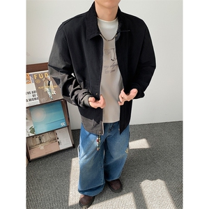 得物二开 简约经典高级休闲百搭潮夹克外套男2026秋季JK1299-P90图片