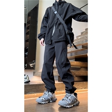 美式vibe机能冲锋裤男防风防水hiphop尼龙春束脚户外登山工装裤子，男装休闲裤，电商B315