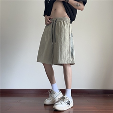 夏季新款户外速干条纹印花宽松休闲短裤B315-K24177-特p30控58，男装牛仔裤，电商B315