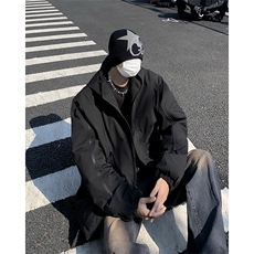 男装加厚夹克美式冲锋衣外套男宽松机能风工装棉衣外套M075-P80，男装棉衣，星座308B-2