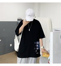 20夏季新款港风潮流韩版宽松情侣字母印花男装短袖T恤T1030-P35，男装T恤，电商A009A（原A058A）
