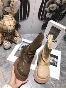 欧货厚底短靴,其它,她他麦