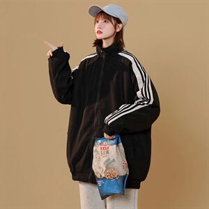 盐系炸街外套高街排扣棒球服韩版潮流港风夹克男女潮牌WT8818-P45图片