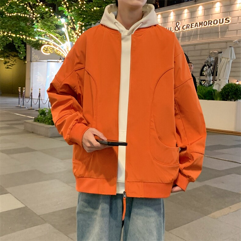 夜景大码防水棒球领冲锋衣飞行服光版二开a406jk1218特p73,男装夹克,星座309（原A406）