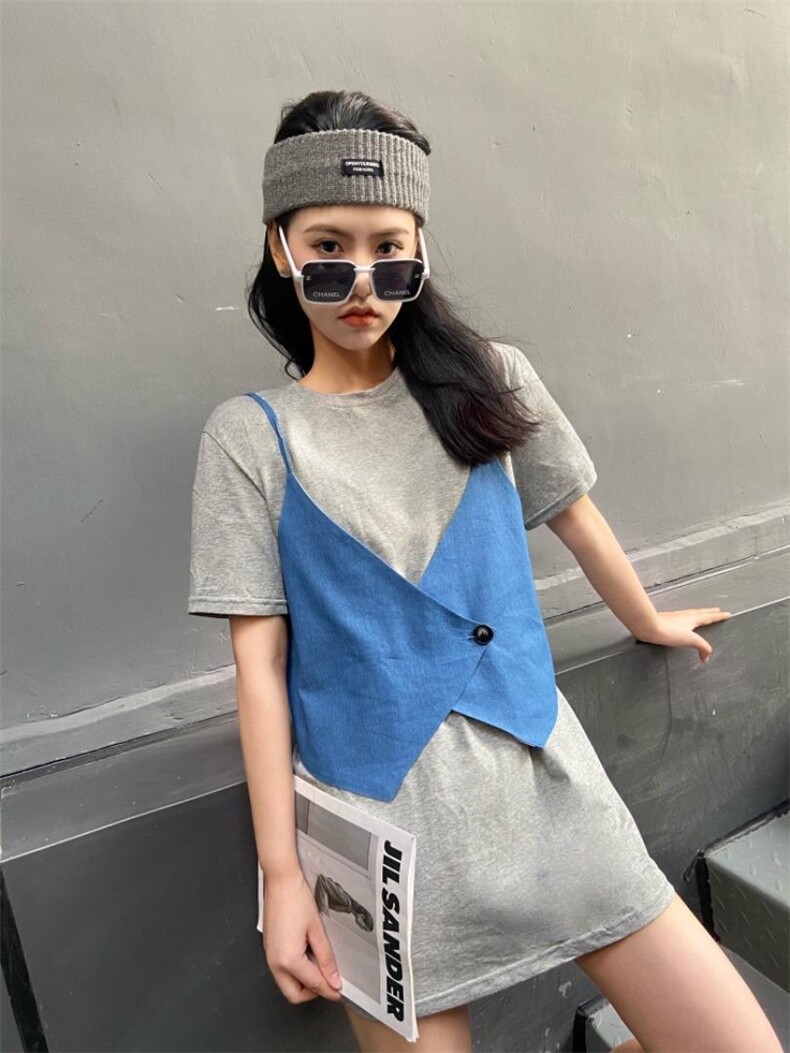 欧货大版T两件套，女装，DLI.DODO 豆豆