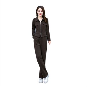 休闲运动套装女2025新款春秋时尚高端品牌妈妈洋端庄大气质两件套图片