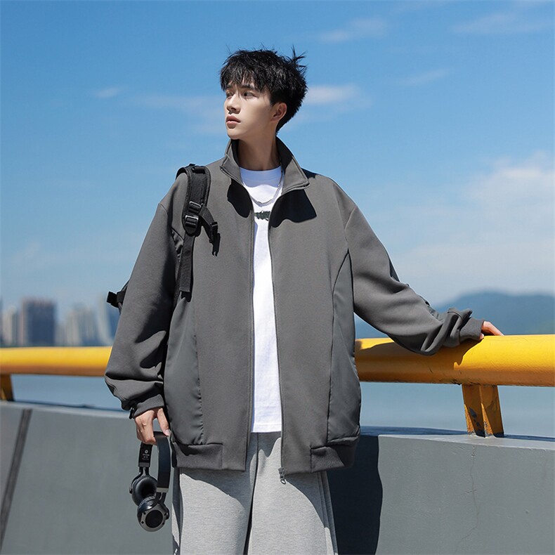秋季现货开衫卫衣男立领宽松男针织男夹克DSA157B-W6490-特P55图片