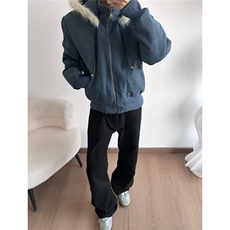 冬季战马座山雕夹克棉服男女加厚保暖宽松美式帆布解构可拆帽棉服，男装夹克，星座506A