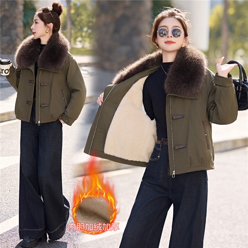 2025年冬时尚精品加棉加厚派克服（）,女装派克服,梦依缘