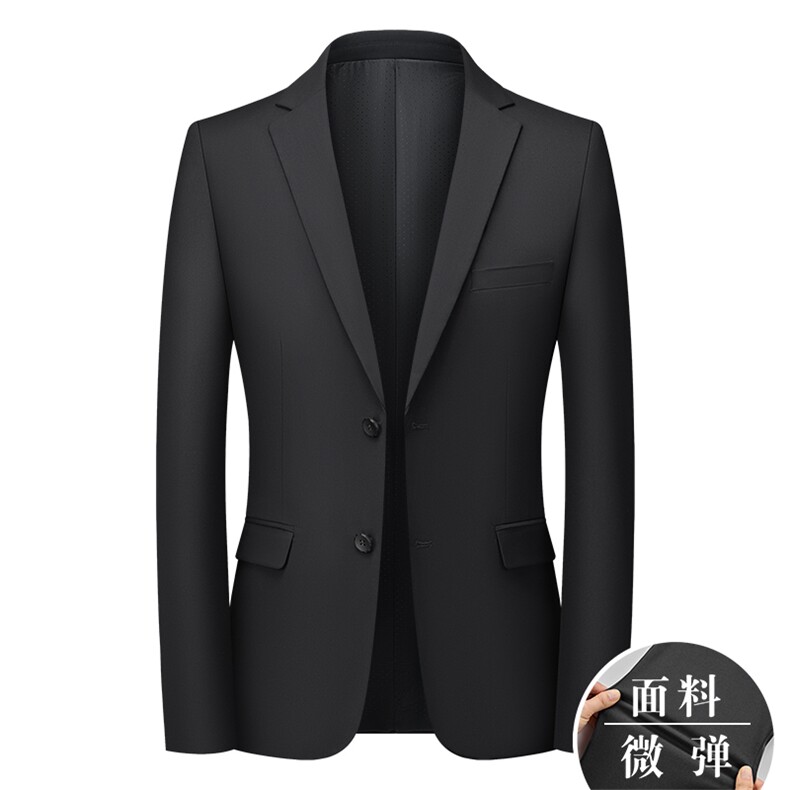 春秋款男士西服套装二件套三件套结婚礼服双开叉弹力西装简约男装,男装西服,电商B360A（原721A）