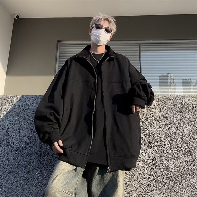 美式外套男冬季新款高街潮牌宽松上衣休闲工装夹克W5533-P62,男装夹克,星座412-3