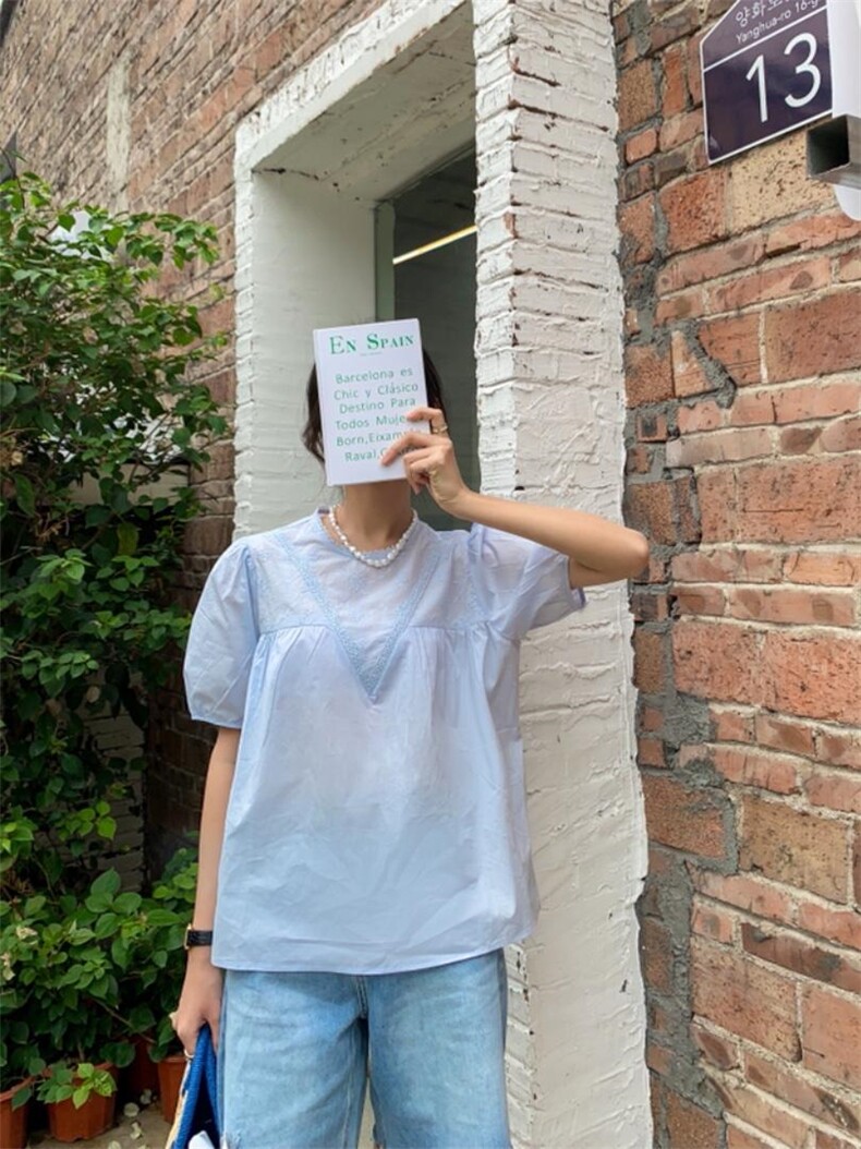 梭织净色小衫，女装，里奈(1F)