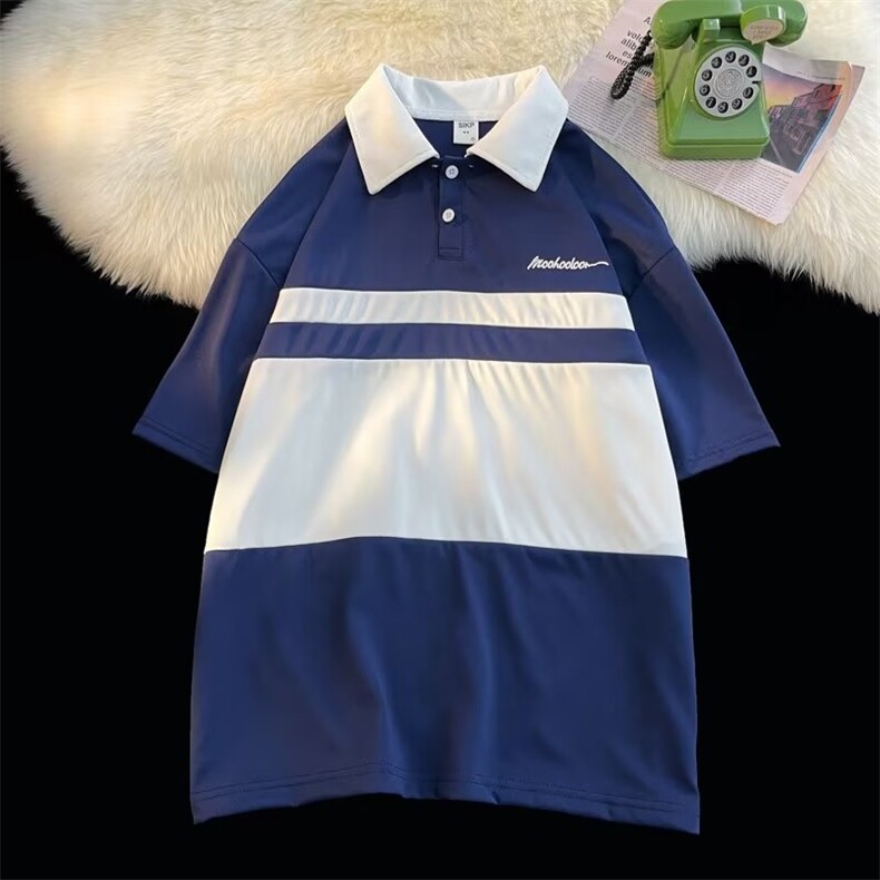 2023潮气质夏季短袖男ins日常标准POLO衫新款SP107-P32,男装T恤,星座1109-3
