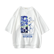 春夏季七分袖t恤男大码五分袖男短袖中袖砖墙挂拍Q11290-P30，男装T恤，电商A040A