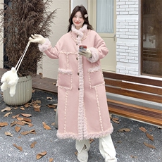 新款皮毛一体外套2C115-2150-P235-K348，女装皮草，2C115
