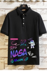 PL57186-P35翻领短袖polo衫男大码胖子半袖t恤男有领保罗衫砖墙，男装Polo衫，电商A040A