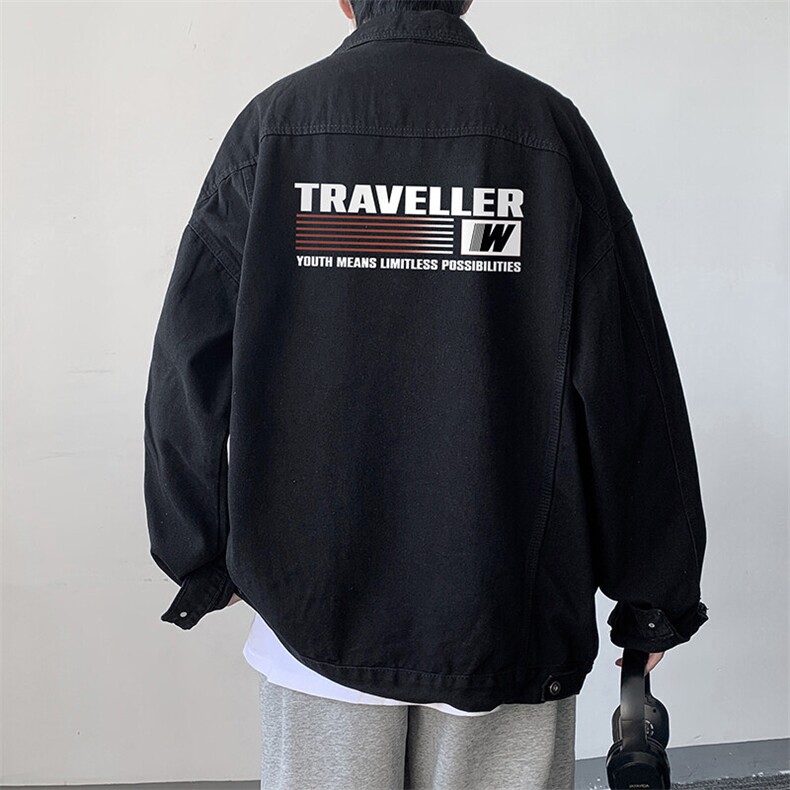 牛仔夹克男大码牛仔外套男茄克 NJ77359-P60图片