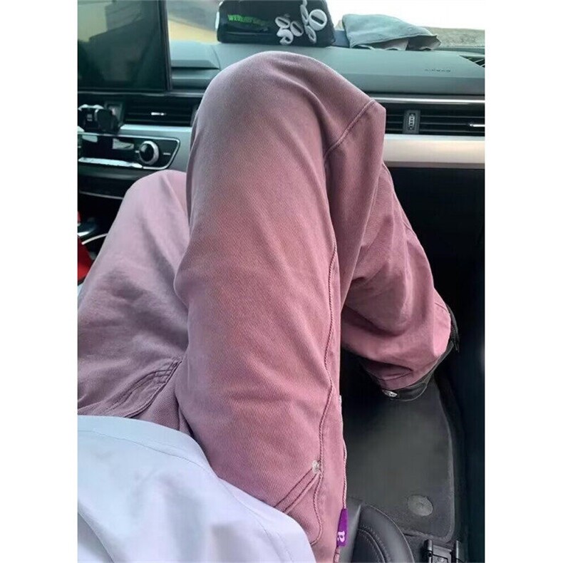 春夏乌梅紫色牛仔裤男生宽松水洗长裤子美式薄款直筒裤NZ7003,男装牛仔裤,星座1116A（原606A-3）