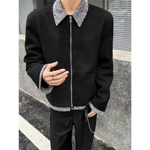 W6514-P66 2025韩系高级感小香风外套男女高街潮牌ins图片
